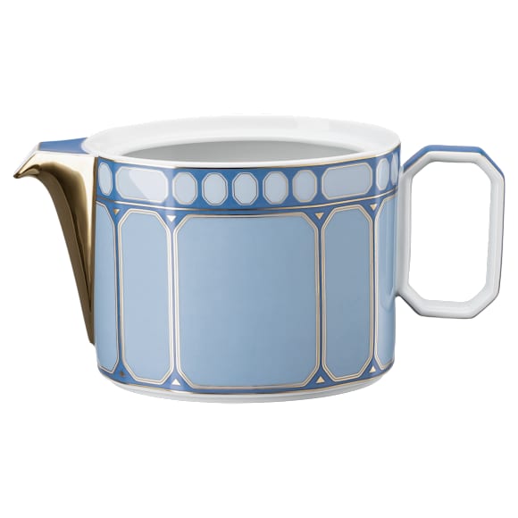 Signum teapot, Porcelain, Small, Blue - Swarovski, 5635557