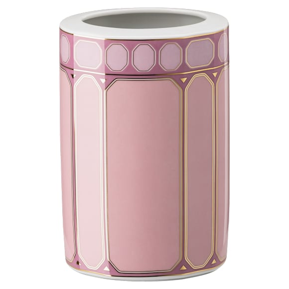 Signum vase, Porcelain, Medium, Pink - Swarovski, 5635561