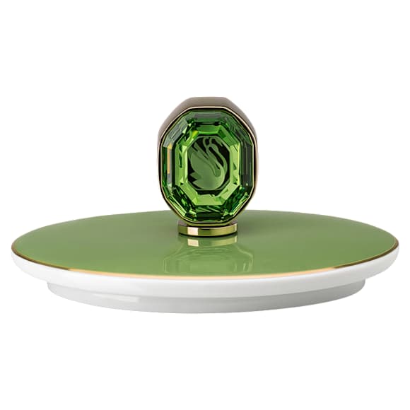 Signum creamer jug, Porcelain, Green - Swarovski, 5635565