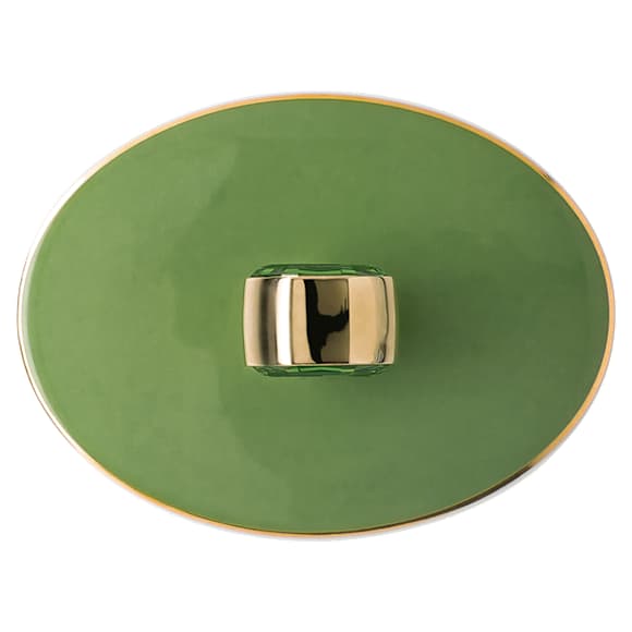 Pot à crème Signum, Porcelaine, Vert - Swarovski, 5635565