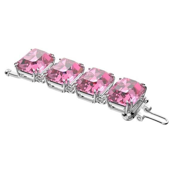Millenia สายเพิ่มความยาว, เจียระไนทรงแปดเหลี่ยม, ชมพู, เคลือบโรเดียม - Swarovski, 5635624