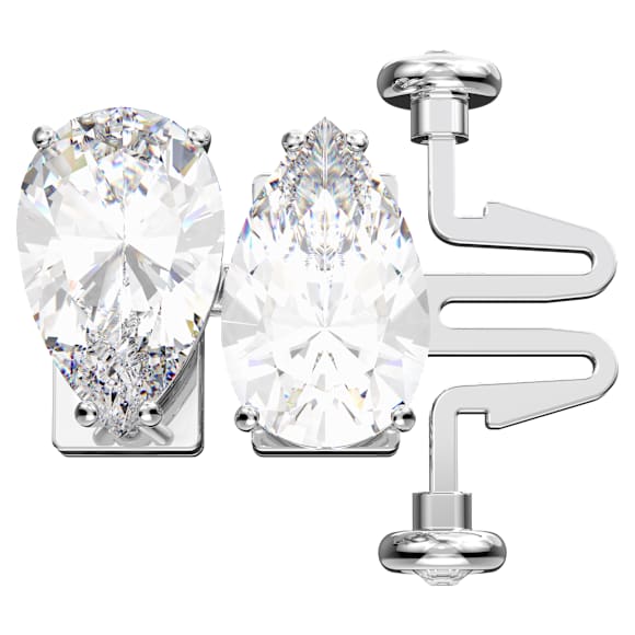 Millenia Uzatıcı, Armut kesim, Beyaz, Rodyum kaplama - Swarovski, 5635628