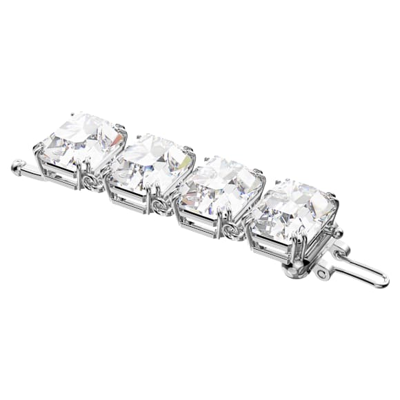 Lanț de alungire Millenia, Tăietură octogonală, Alb, Placat cu rodiu - Swarovski, 5635642