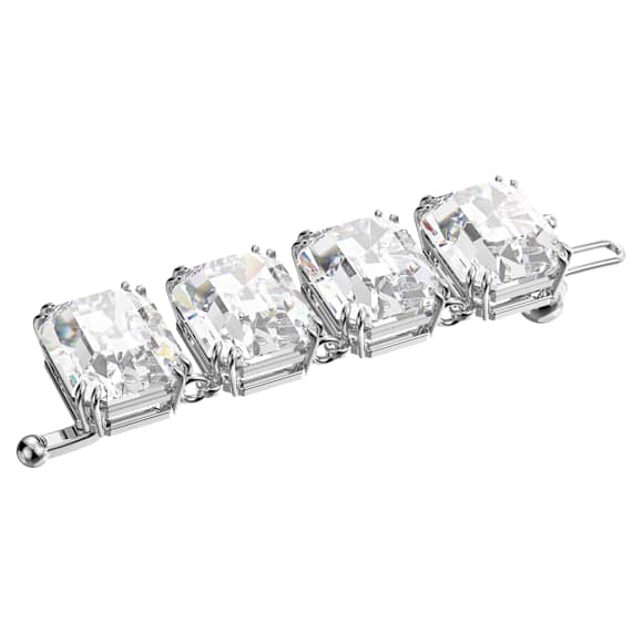 Millenia extender, Octagon cut, White, Rhodium plated - Swarovski, 5635642
