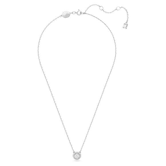 Constella 鏈墜, 圓形切割, 密鑲, 白色, 鍍白金色 - Swarovski, 5636264