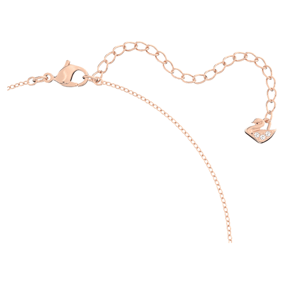 Collar en Y Idyllia Lilia, Mariposa, Blanco, Baño tono oro rosa - Swarovski, 5636419