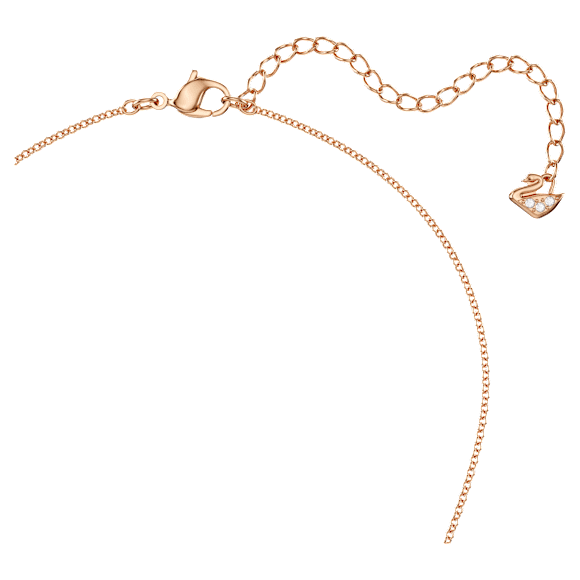 Idyllia Lilia 項鏈, 蝴蝶, 白色, 鍍玫瑰金色調| Swarovski