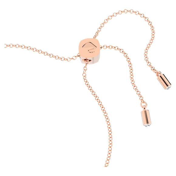 Náramek Idyllia Lilia, Motýl, Bílá, Povrchová úprava z 18k růžového zlata - Swarovski, 5636430