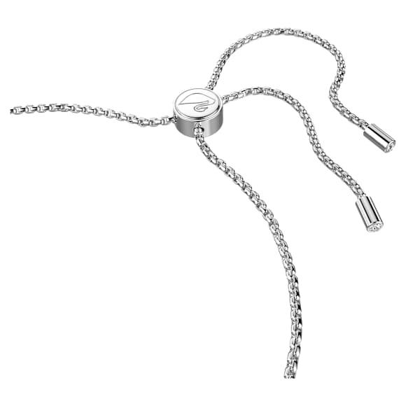 Pulsera Lovely, Corazón, Blanca, Baño de rodio - Swarovski, 5636447