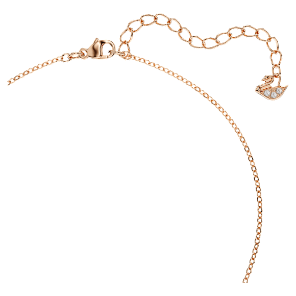Latisha pendant, Flower, Pink, 18K rose gold finish - Swarovski, 5636489