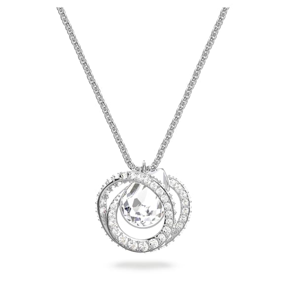 Generation pendant, White, Rhodium plated - Swarovski, 5636512