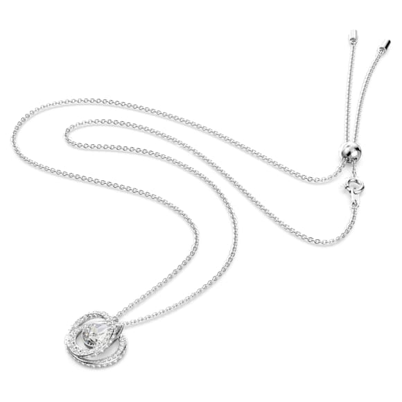 Generation pendant, White, Rhodium plated - Swarovski, 5636512