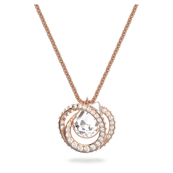 Generation pendant, White, Rose gold-tone plated - Swarovski, 5636513