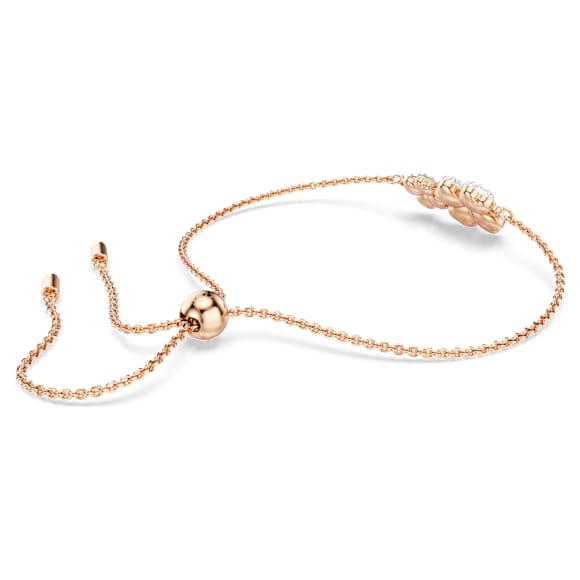 Latisha สร้อยข้อมือ, ดอกไม้, หลากสี, เคลือบโทนสีโรสโกลด์ - Swarovski, 5636591