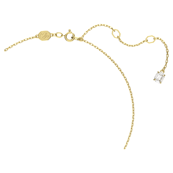 Constella pendant, Round cut, White, Gold-tone plated - Swarovski, 5636703