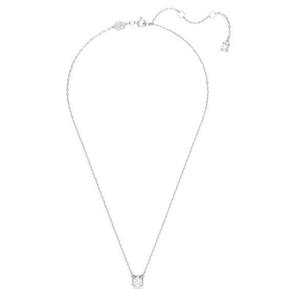 Pingente Constella, Lapidação redonda, Branco, Lacado a ródio - Swarovski, 5636706