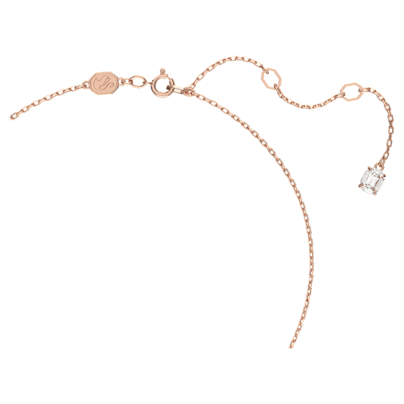 Constella pendant, Round cut, White, Rose gold-tone plated - Swarovski, 5636710