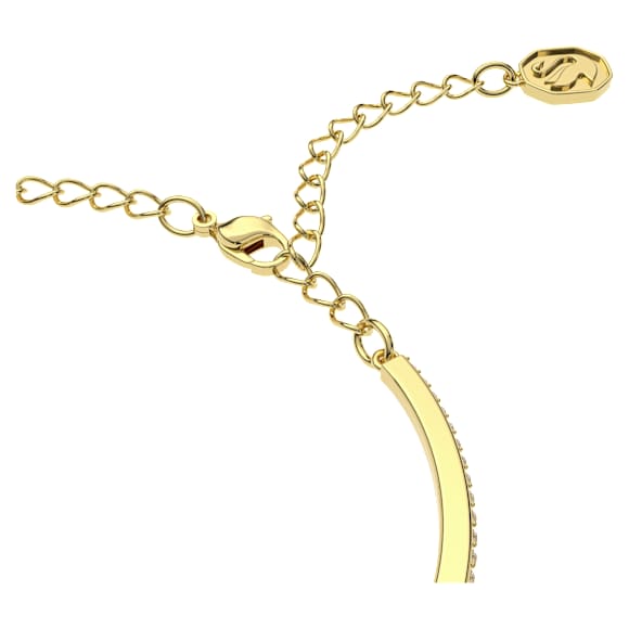 Una bangle, Octagon cut, Pavé, Yellow, Gold-tone plated - Swarovski, 5638488