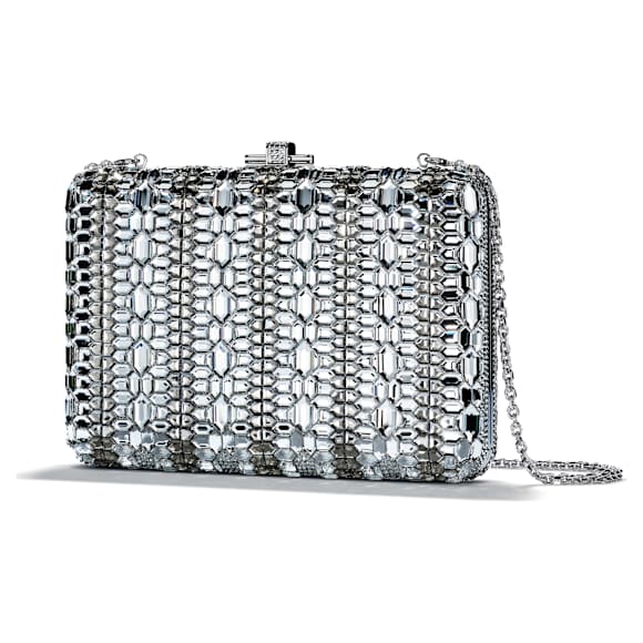 JUDITH LEIBER Slim Slide Bag, White - Swarovski, 5638816