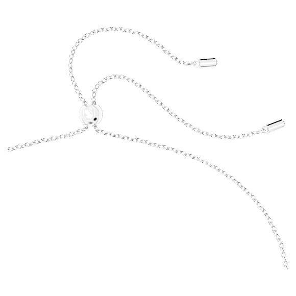 Colgante Stella, Tallas mixtas, Estrella, Blanco, Baño de rodio - Swarovski, 5639024