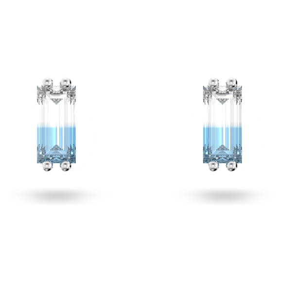 Chroma 耳钉, 枕形切割, 流光溢彩, 镀铑 - Swarovski, 5639132