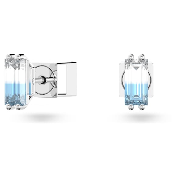 Chroma 耳钉, 枕形切割, 流光溢彩, 镀铑 - Swarovski, 5639132
