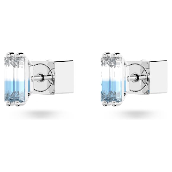 Chroma 耳钉, 枕形切割, 流光溢彩, 镀铑 - Swarovski, 5639132