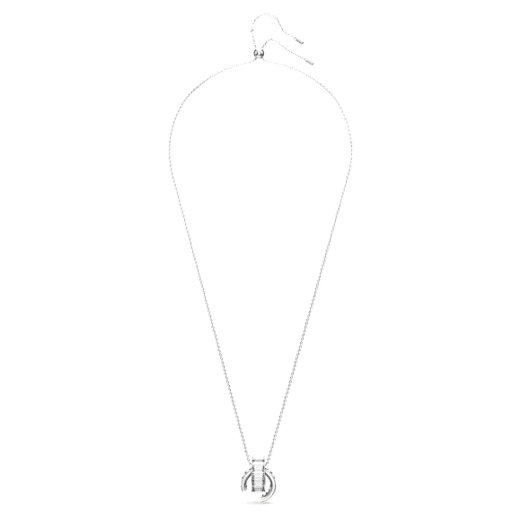 Matrix 链坠, 长方形切割, 白色, 镀铑 - Swarovski, 5639628