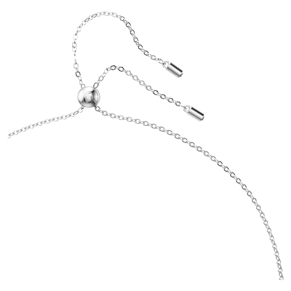 Matrix 链坠, 长方形切割, 白色, 镀铑 - Swarovski, 5639628