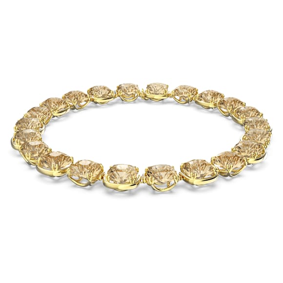 Harmonia 頸鍊, 枕形切割, 金色, 鍍金色色調 - Swarovski, 5640041