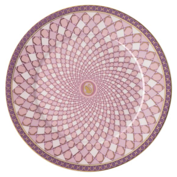 Signum plate set, Porcelain, Medium, Multicolored - Swarovski, 5640061
