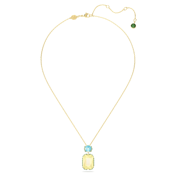 Chroma Halskette, Oktagon-Schliff, Mehrfarbig, Goldlegierungsschicht - Swarovski, 5640256