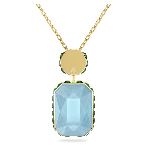 Chroma necklace, Octagon cut, Multicolored, Gold-tone plated - Swarovski, 5640256