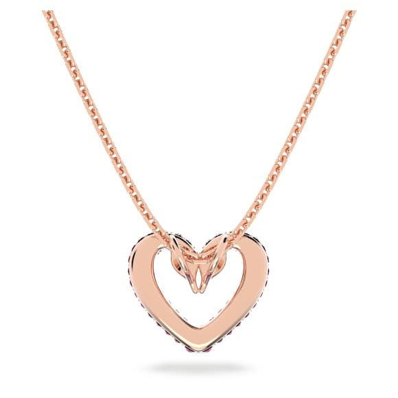Sublima 链坠, 心形, 小号, 粉红色, 镀玫瑰金色调 - Swarovski, 5640301
