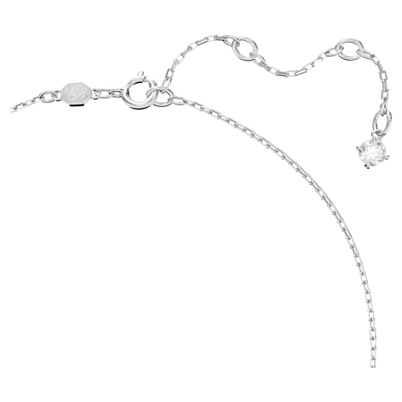 Una set, Octagon cut, Blue, Rhodium plated - Swarovski, 5641171