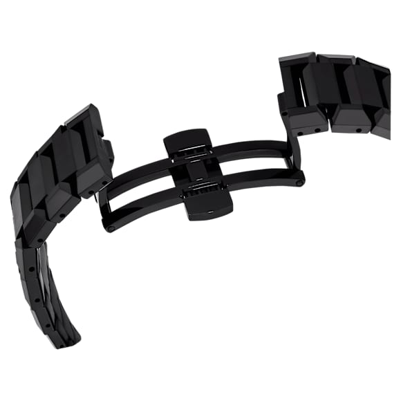 นาฬิกา, 39 มม., Swiss Made, สร้อยข้อมือโลหะ, ดำ, เคลือบสีดำ - Swarovski, 5641393
