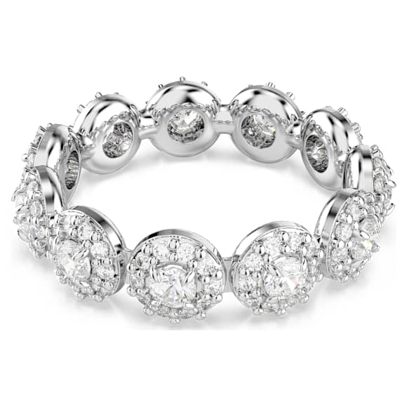 Una Angelic リング, ラウンドカット, ホワイト, ロジウム・プレーティング - Swarovski, 5642610