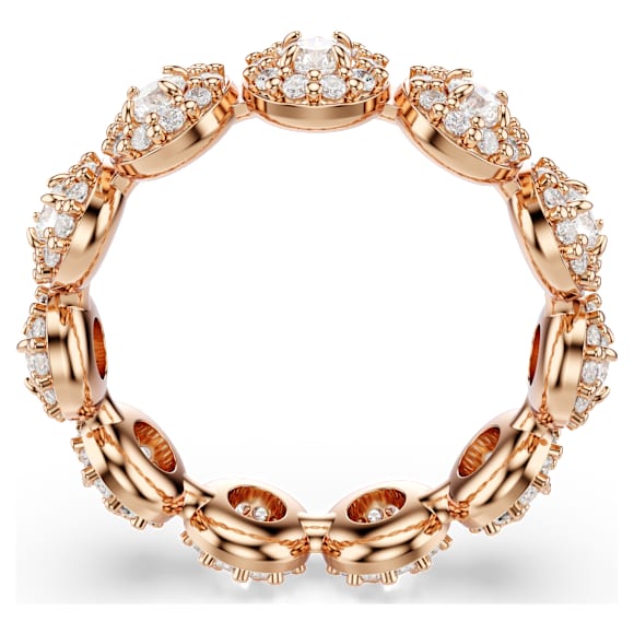 Inel Una Angelic, Tăietură rotundă, Alb, Finisaj din aur roz de 18k - Swarovski, 5642616