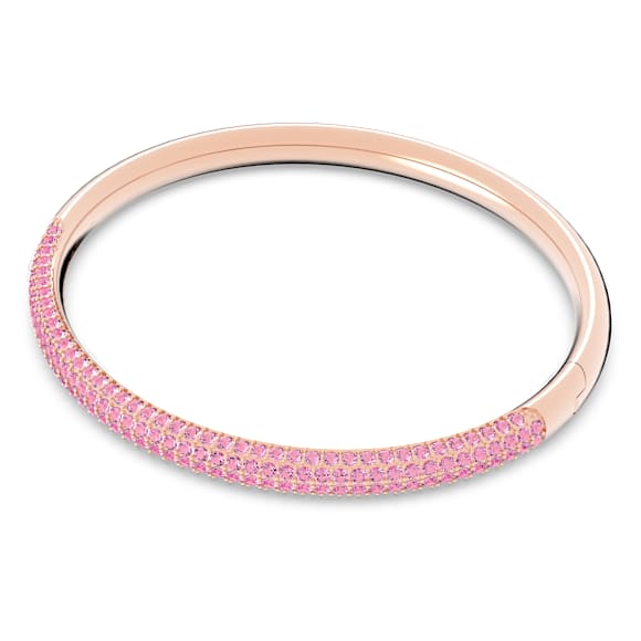 Dextera bangle, Pink, Rose gold-tone finish - Swarovski, 5642916