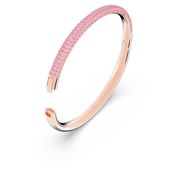 Dextera bangle, Pink, Rose gold-tone finish - Swarovski, 5642916