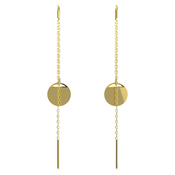 Sublima 水滴形耳环, 长款, 红色, 镀金色调 - Swarovski, 5642945