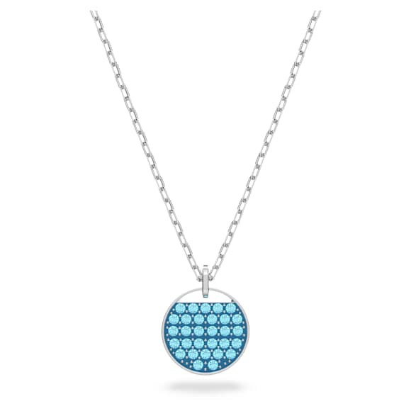 Pendentif Sublima, Bleu, Métal rhodié - Swarovski, 5642957