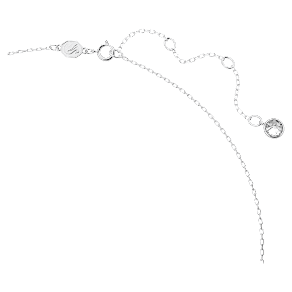 Ortyx 项链, 三角形切割, 白色, 镀铑 - Swarovski, 5643021