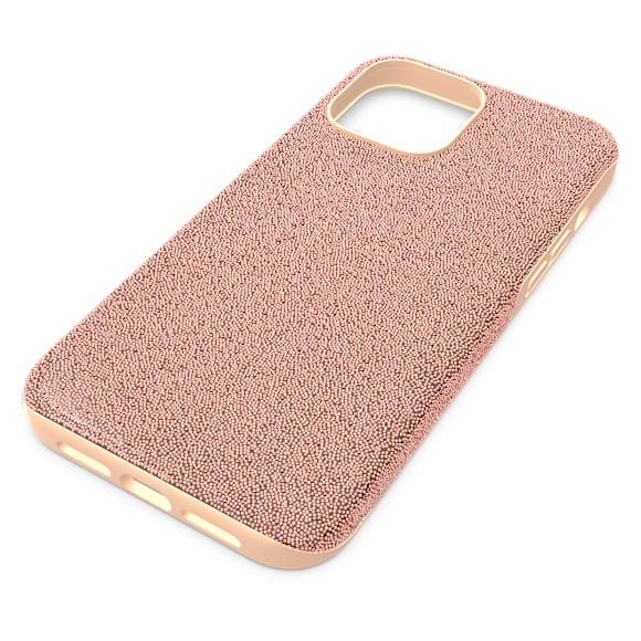 High smartphone case, iPhone® 13 Pro Max, Rose gold tone - Swarovski, 5643039