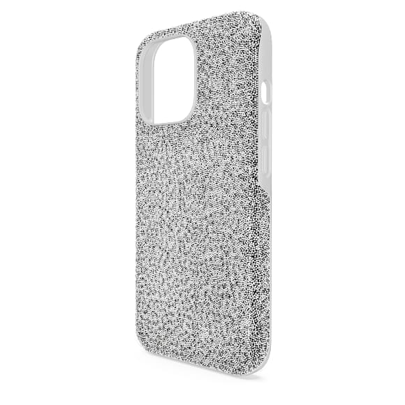 High smartphone case, iPhone® 13 Pro, Silver tone - Swarovski, 5643041
