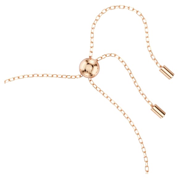 Ortyx 手链, 三角形切割, 白色, 镀玫瑰金色调 - Swarovski, 5643737
