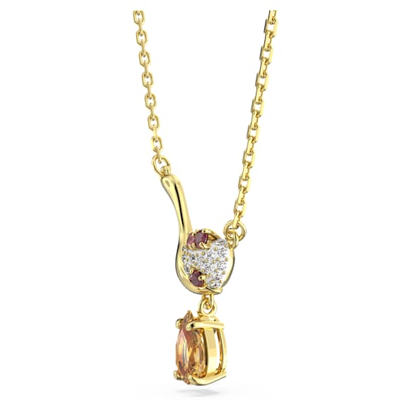 Cariti set, Red bean ice, Red, Gold-tone plated - Swarovski, 5643913
