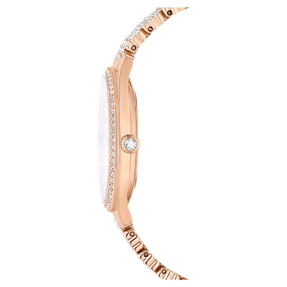Attract Uhr, Schweizer Produktion, Voll-Pavé, Kristallarmband, Roséfarben, Roségoldfarbenes Finish - Swarovski, 5644053