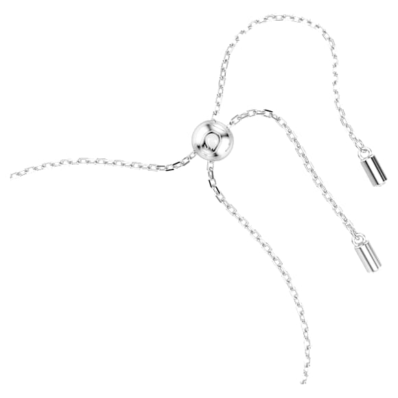 Gema Bileklik, Karışık kesimler, Çiçek, Beyaz, Rodyum kaplama - Swarovski, 5644684