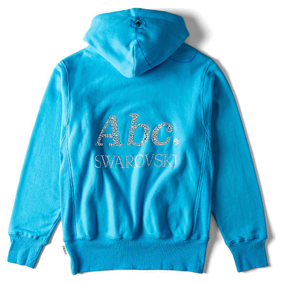 Hoodie ADVISORY BOARD CRYSTALS, Subjective Halos, Albastru - Swarovski, 5644732